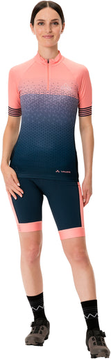 VAUDE Posta Half-Zip Trui Dames blauw/roze