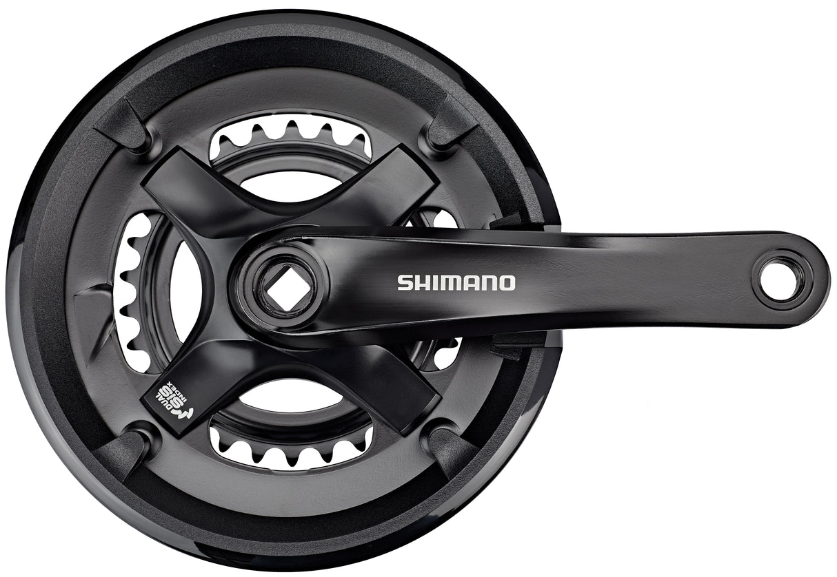 Shimano FC-TY501 crankstel 2x7/8-speed 46-30T zwart