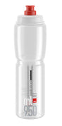 Elite Jet Drinkfles 950ml transparant/rood logo