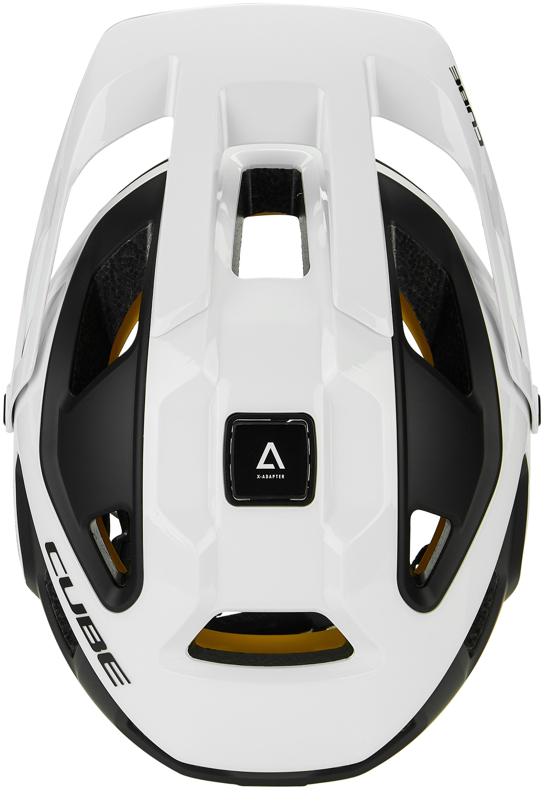 CUBE helm STROVER wit'n'zwart