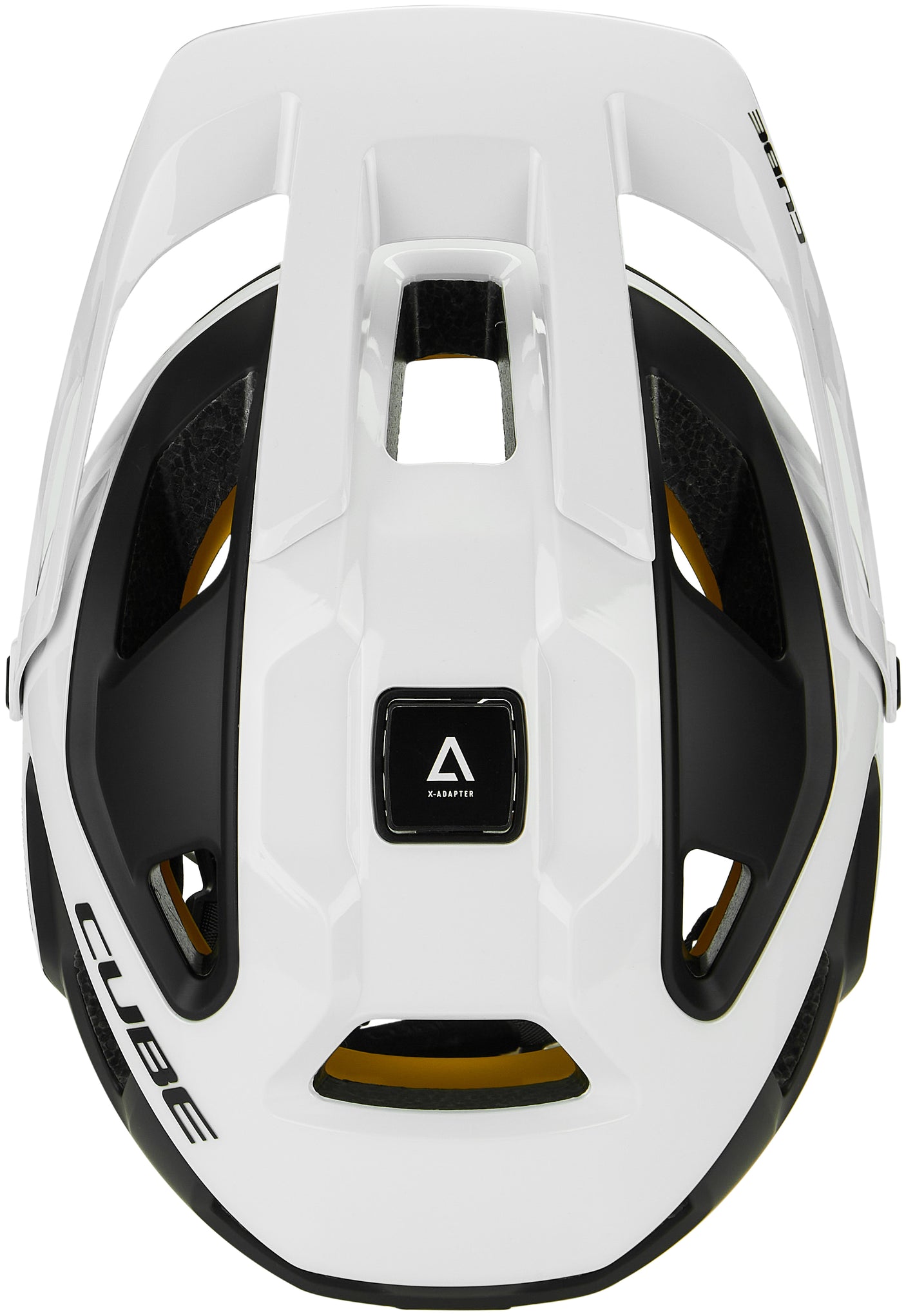 CUBE helm STROVER wit'n'zwart