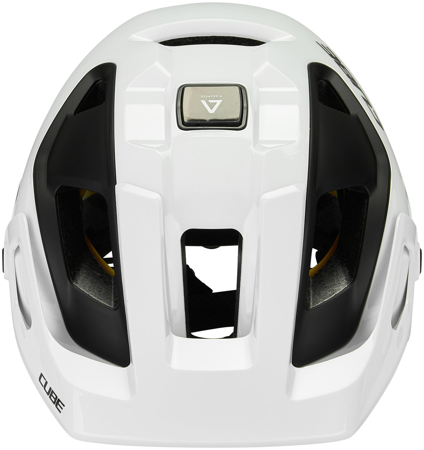 CUBE helm STROVER wit'n'zwart