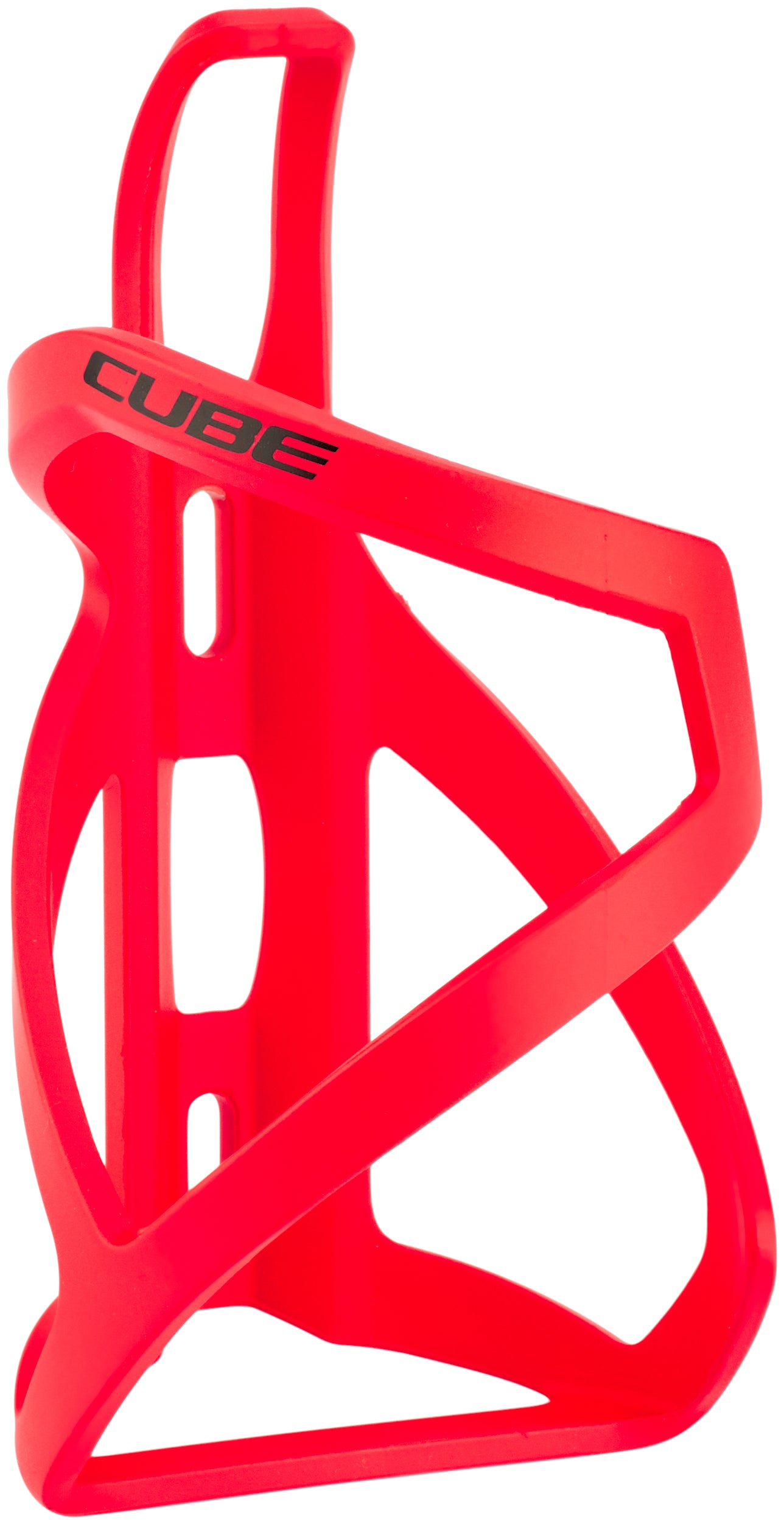 CUBE flessenhouder HPP Sidecage mat rood en glanzend zwart