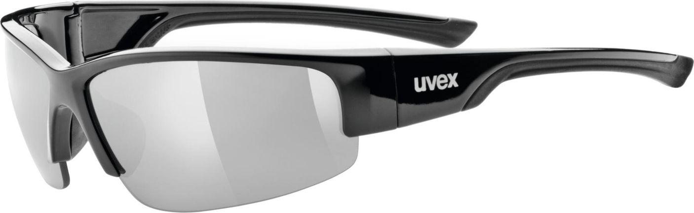 uvex Sportstyle 215 fietsbril Zwart / Lightmirror Silver
