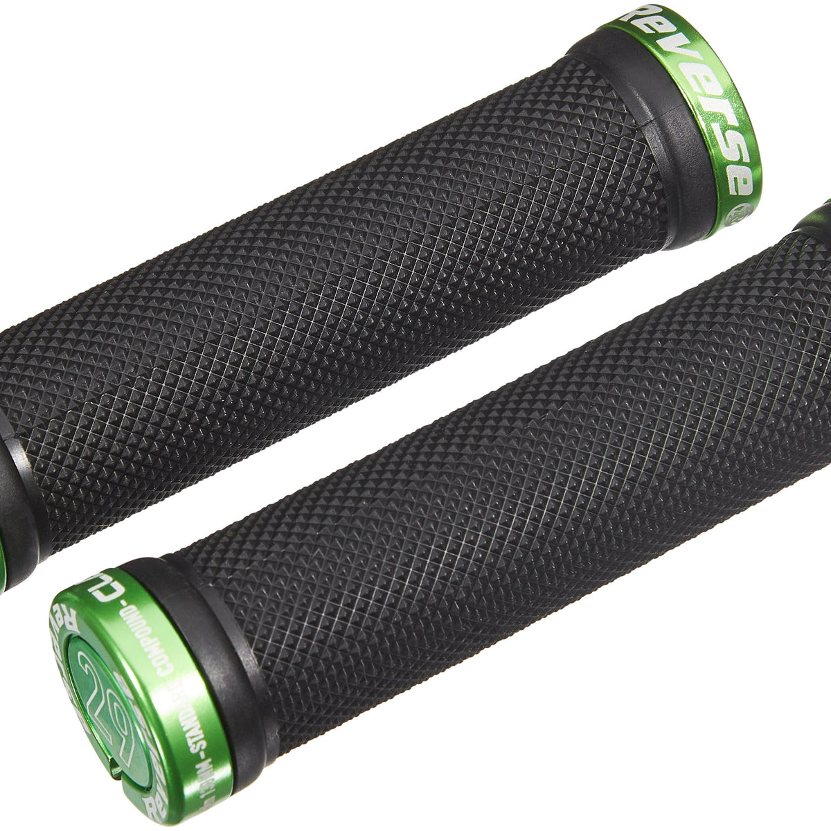 Reverse Lock-On handvatten zwart/groen & bikester.be