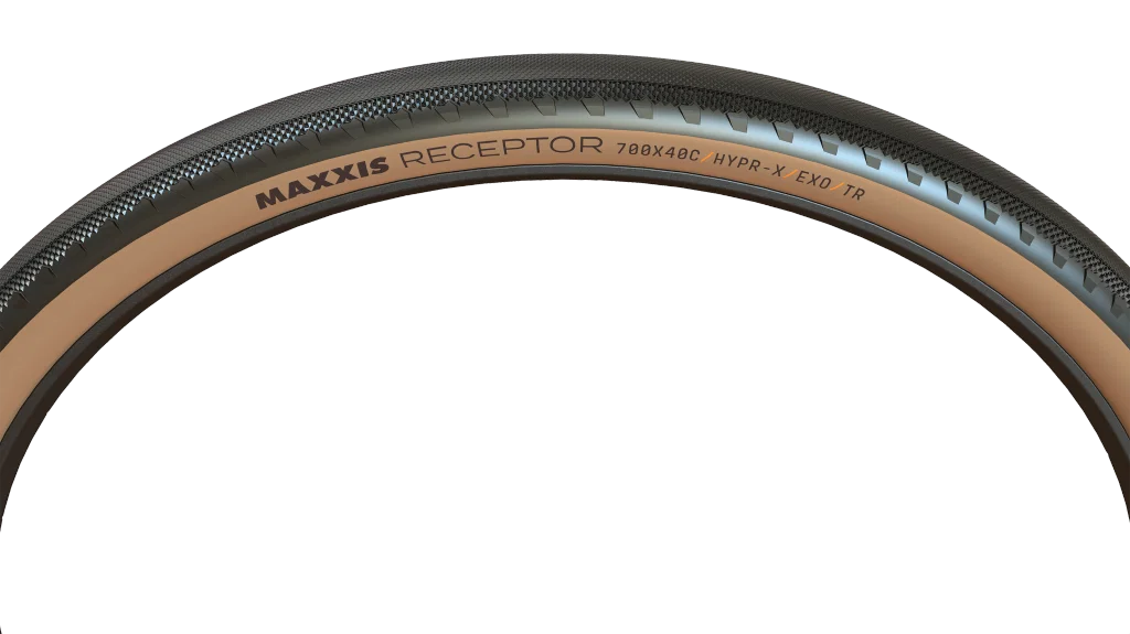 Maxxis Receptor Gen.2 band 28" EXO Protection, TR Tubeless Ready, HYPR-X Compound tanwall