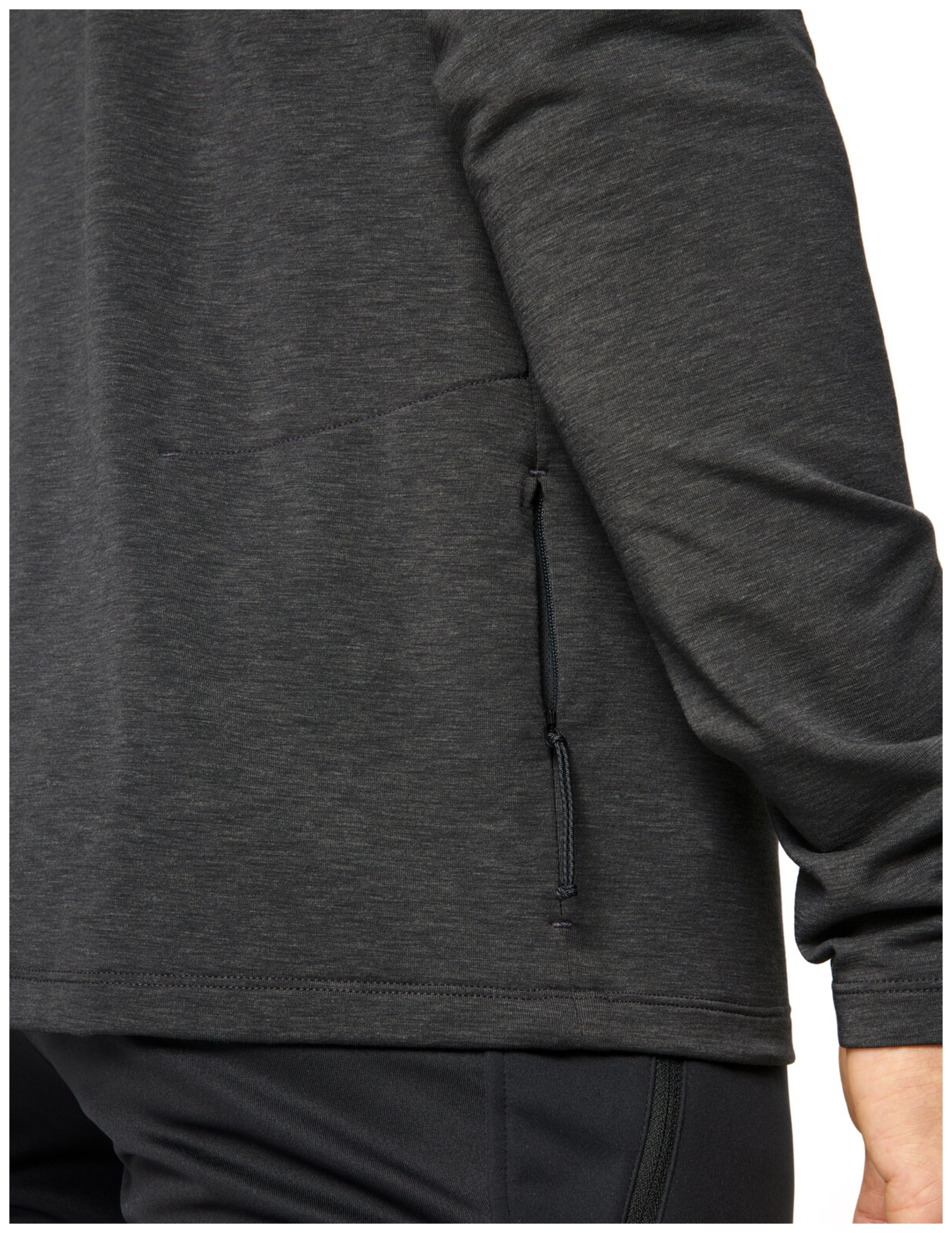 VAUDE Heren Wintry FZ LS-Shirt grafiet