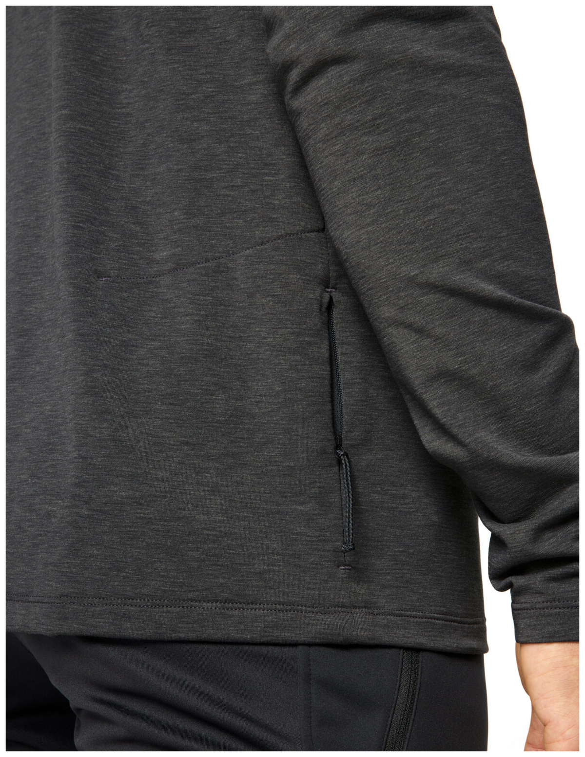 VAUDE Heren Wintry FZ LS-Shirt grafiet