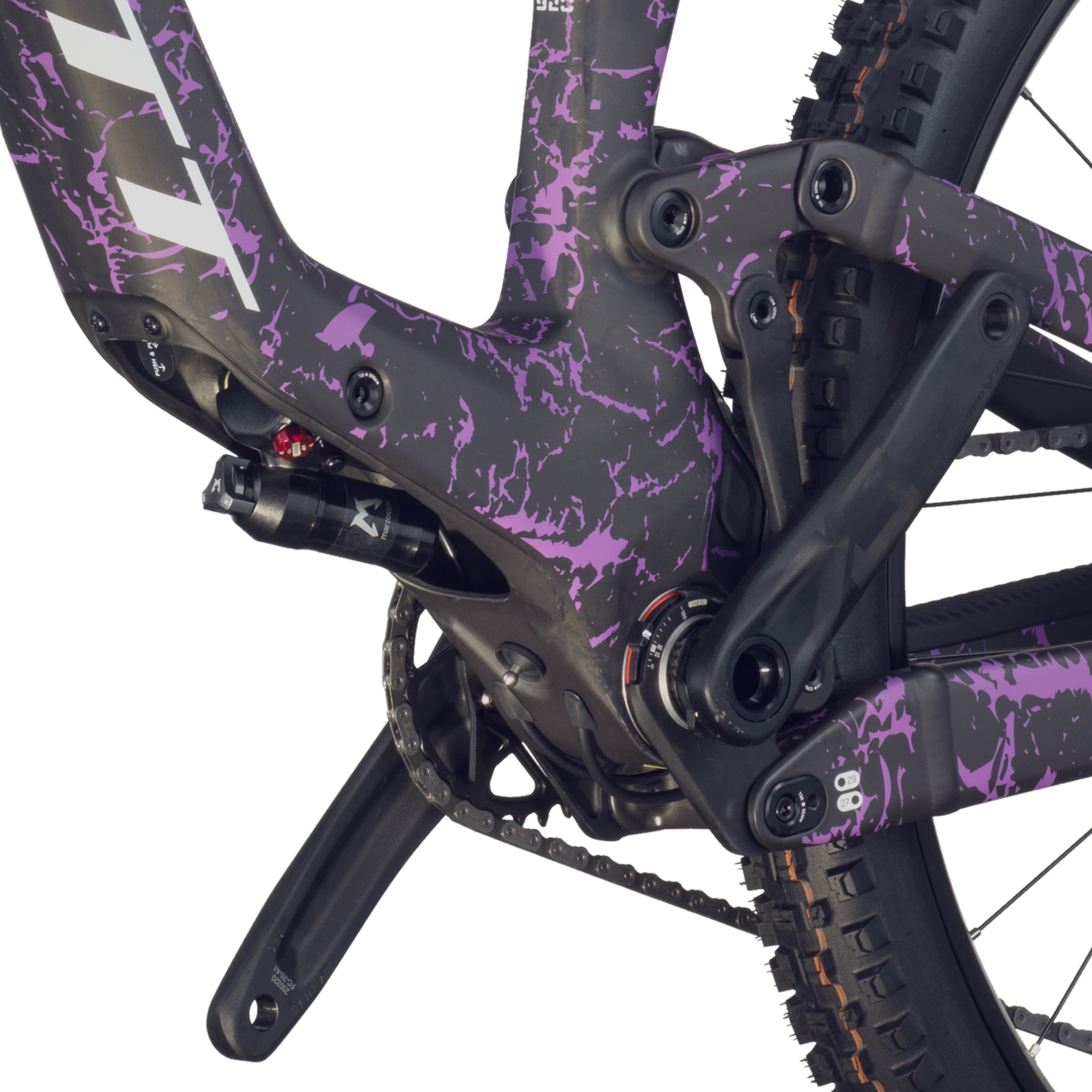 Scott Ransom 920 carbon zwart/crackle paars