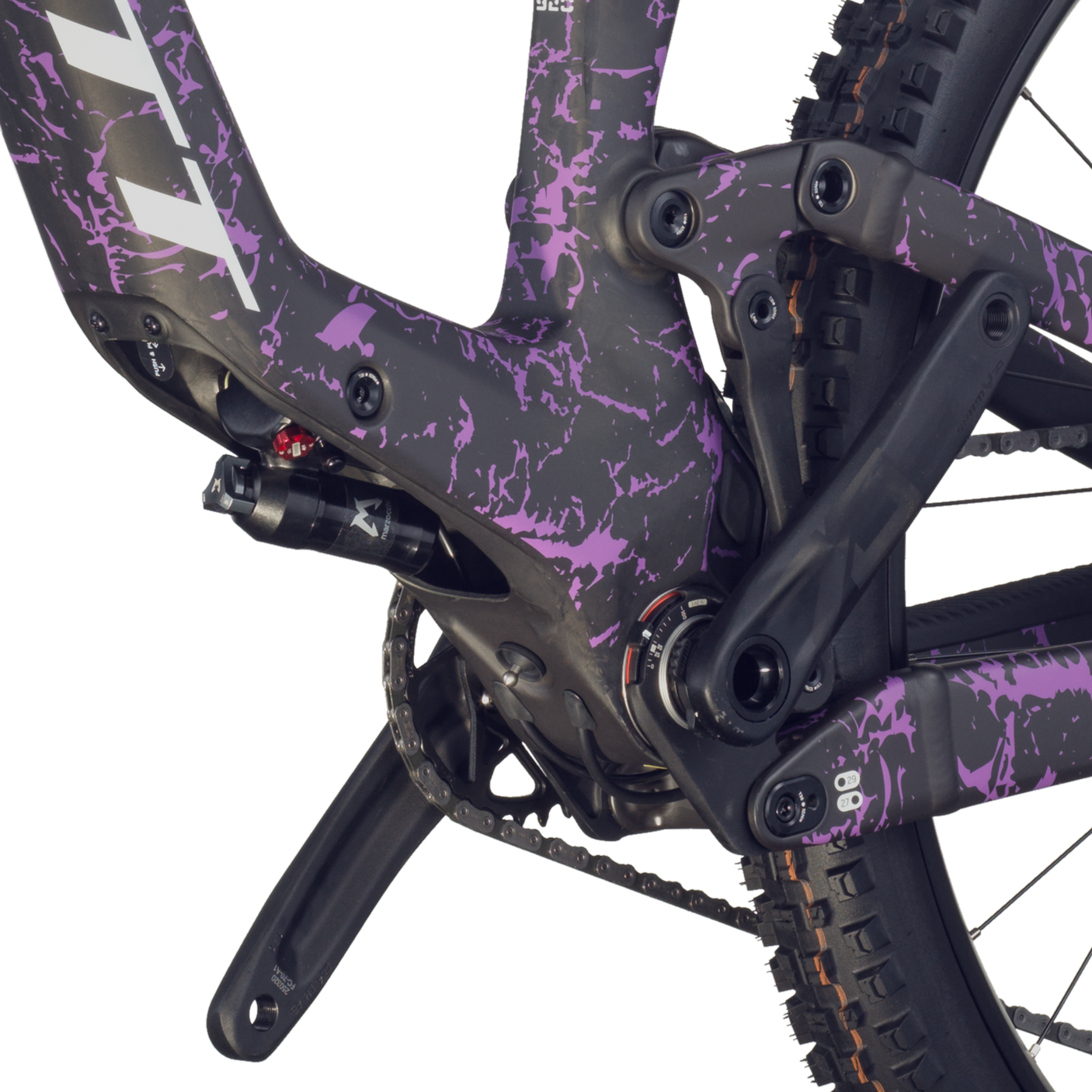 Scott Ransom 920 carbon zwart/crackle paars