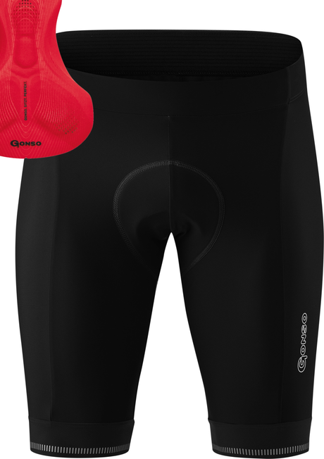 Gonso SITIVO Heren Fietsbroek zwart / vuur