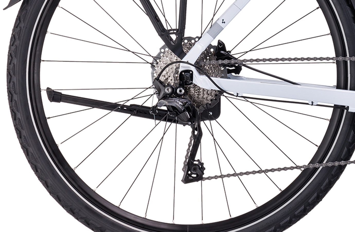 Cube Nature Pro Allroad Classic vorstwit en grijs
