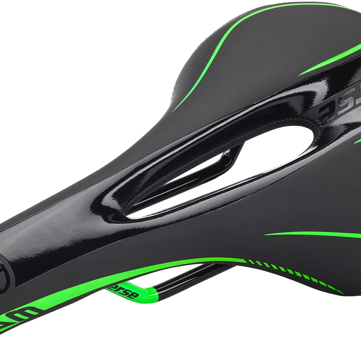Reverse AM Ergo zadel zwart/groen & bikester.be