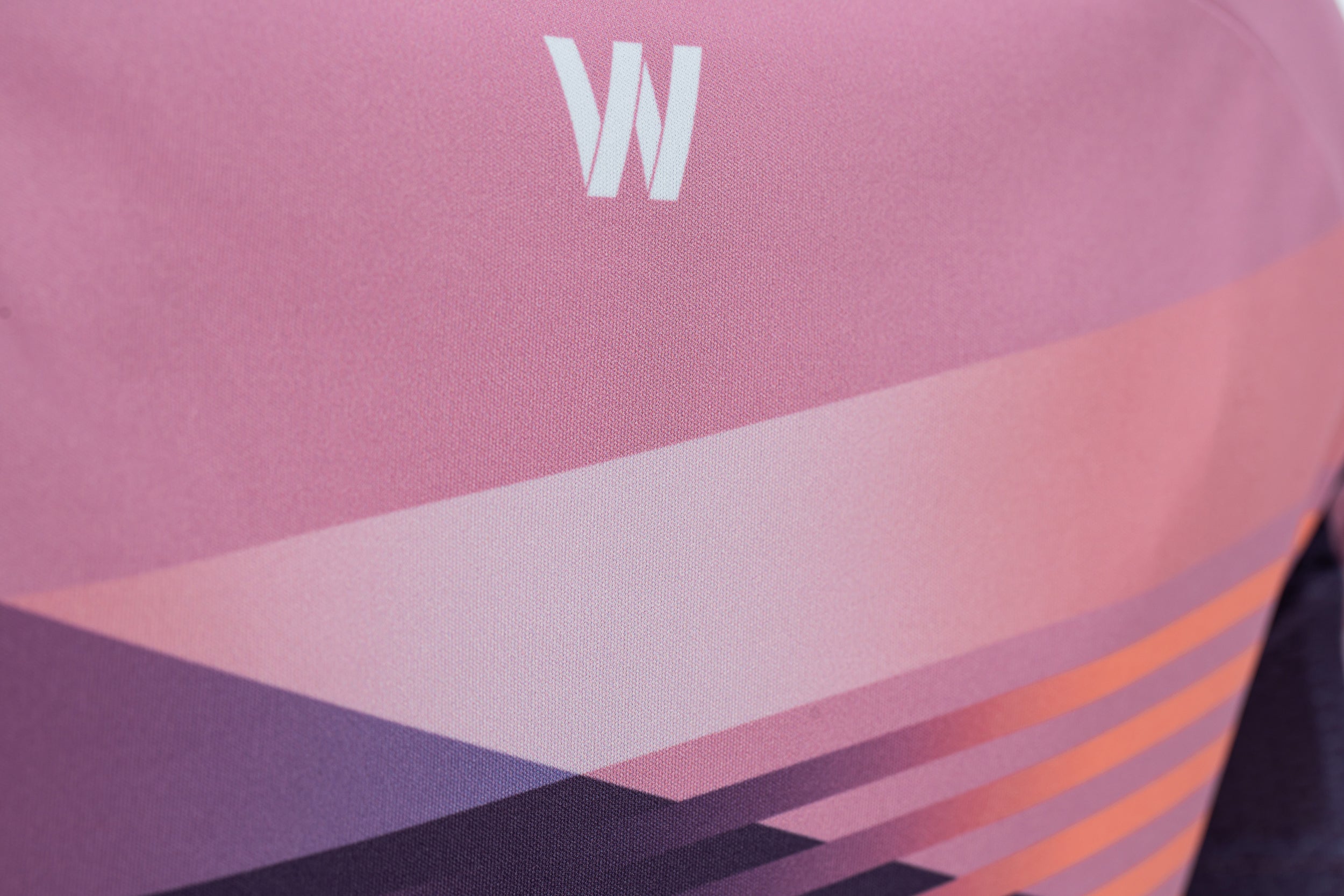 CUBE TEAMLINE WS jersey met ronde hals en korte mouwen violet'n'rose