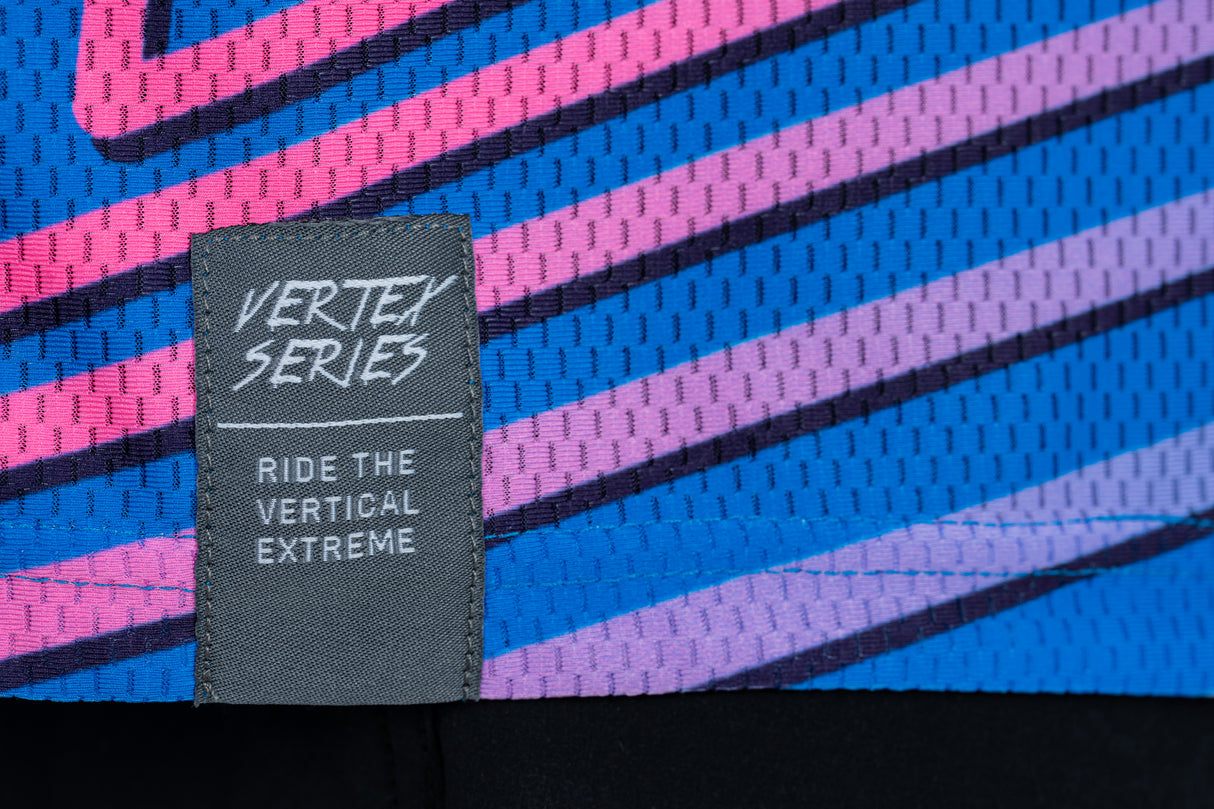 CUBE VERTEX jersey met ronde hals en lange mouwen blauw en roze