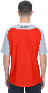 CUBE VERTEX jersey met ronde hals en korte mouwen oranje