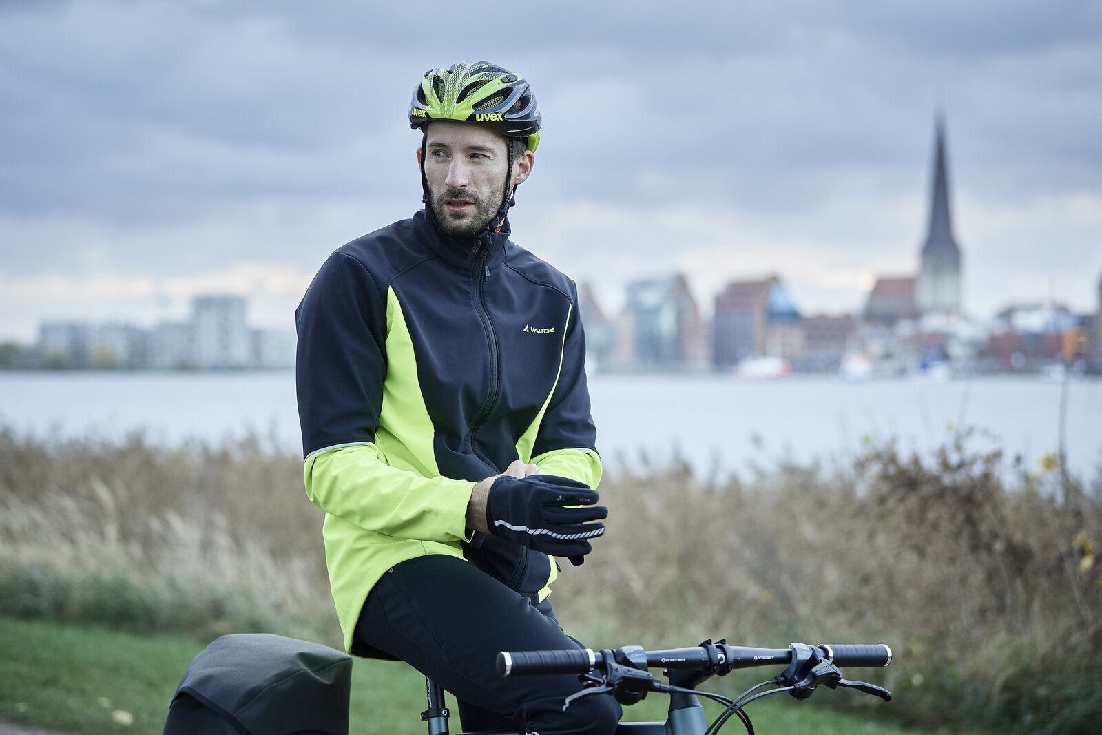 VAUDE Wintry Jacket IV heren neon geel