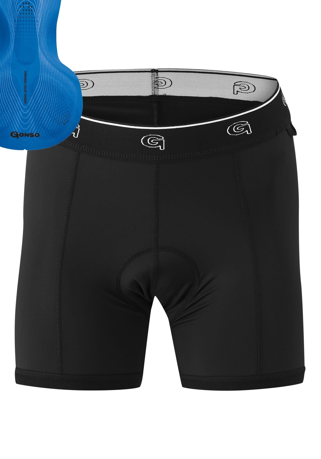 Gonso Sitivo fietsbroek met zacht zadelkussen heren zwart