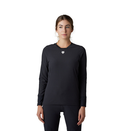 Fox W Defend Thermal Jersey Zwart