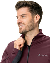 VAUDE All Year Moab T-shirt met volledige ritssluiting heren rood/grijs