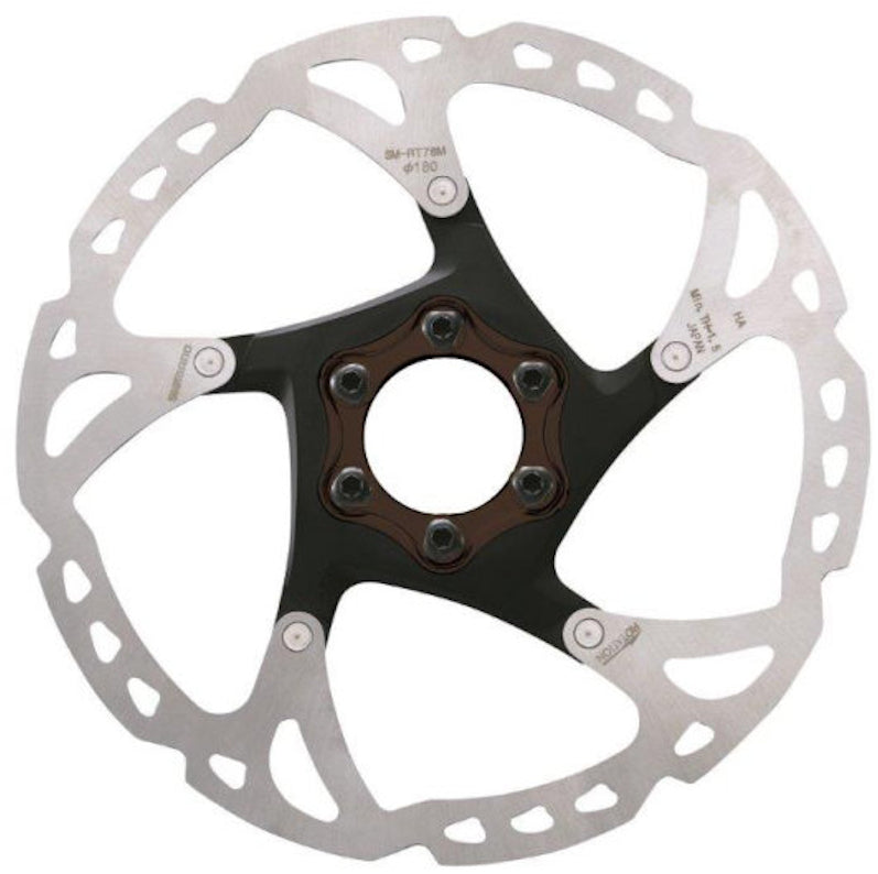 Shimano SM-RT76 remschijf 6-gaats metaal/resin