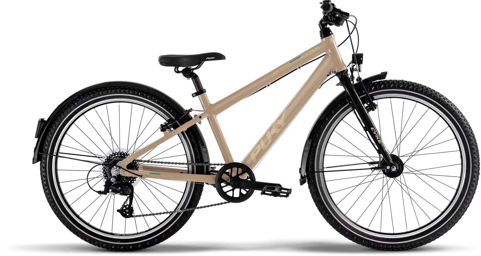 PUKY CYKE 24-8 ACTIVE stoffige zand/zwart (2025)