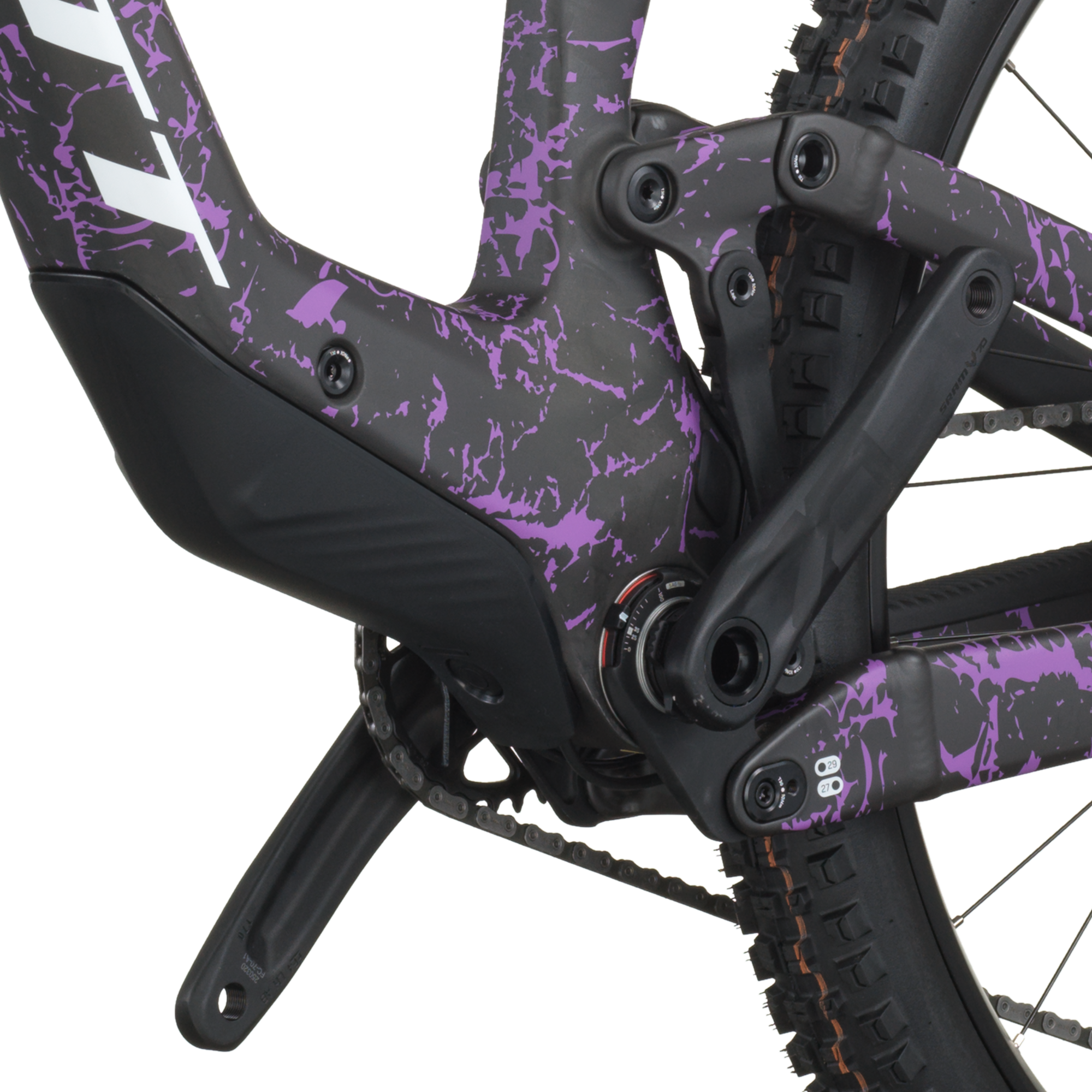 Scott Ransom 920 carbon zwart/crackle paars