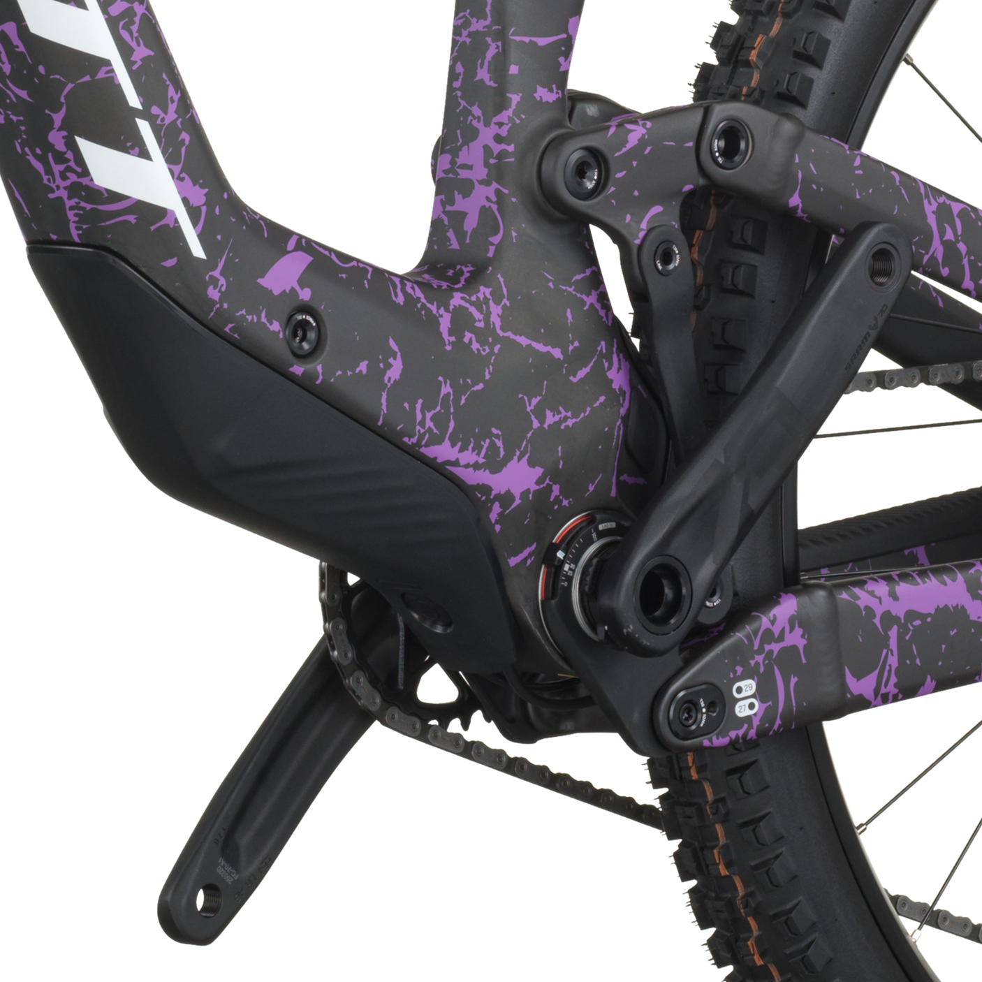 Scott Ransom 920 carbon zwart/crackle paars