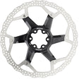 Reverse remschijf 6-gaats aluminium/staal zwart/zilver