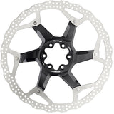 Reverse remschijf 6-gaats aluminium/staal zwart/zilver