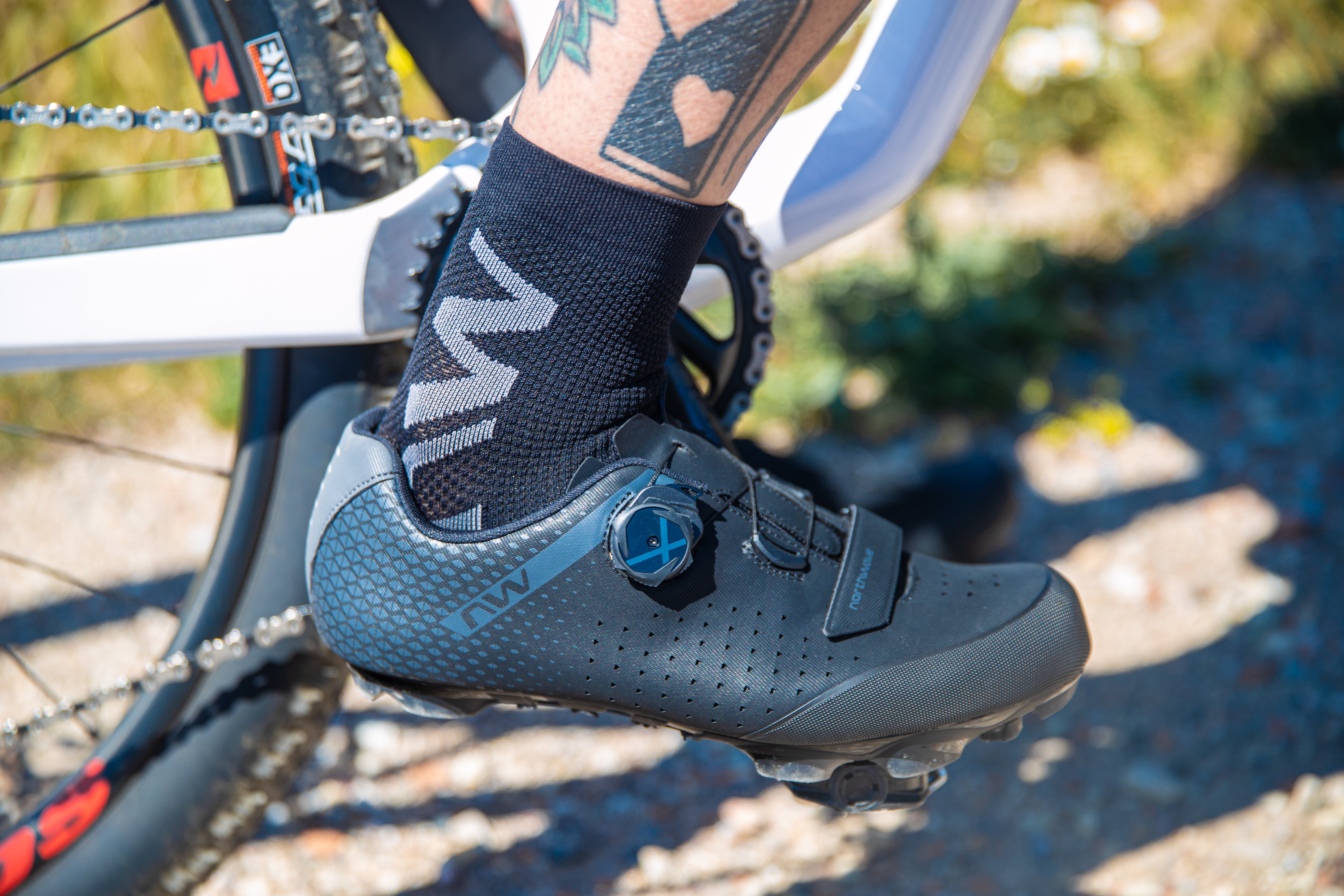 Northwave Extreme Air Mid Sokken Zwart/Grijs