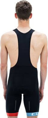CUBE TEAMLINE korte broek met bretels black´n´blue´n´red