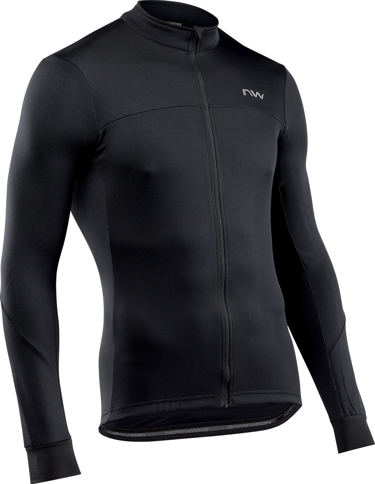 Northwave Force 2 Jersey LS Full Zip Zwart
