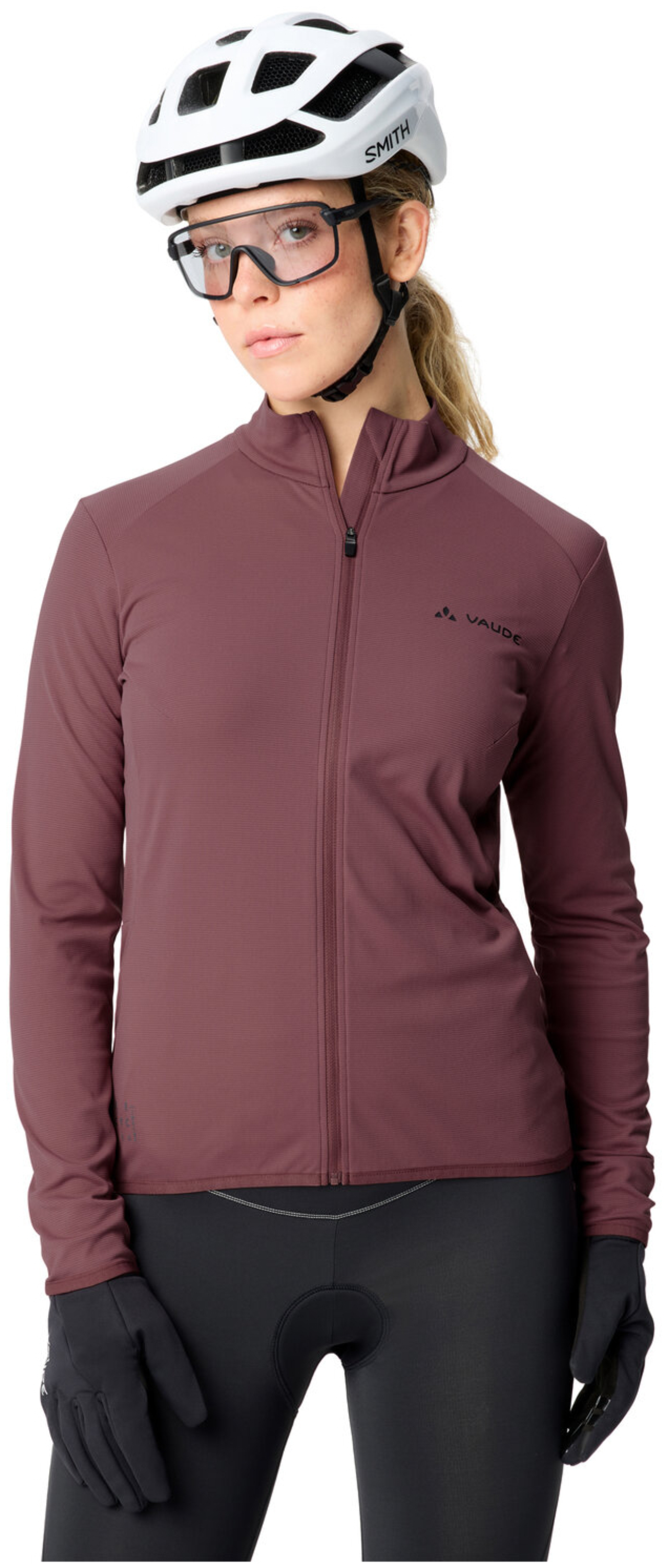 VAUDE Dames Matera LS Tricot II robijnschemering