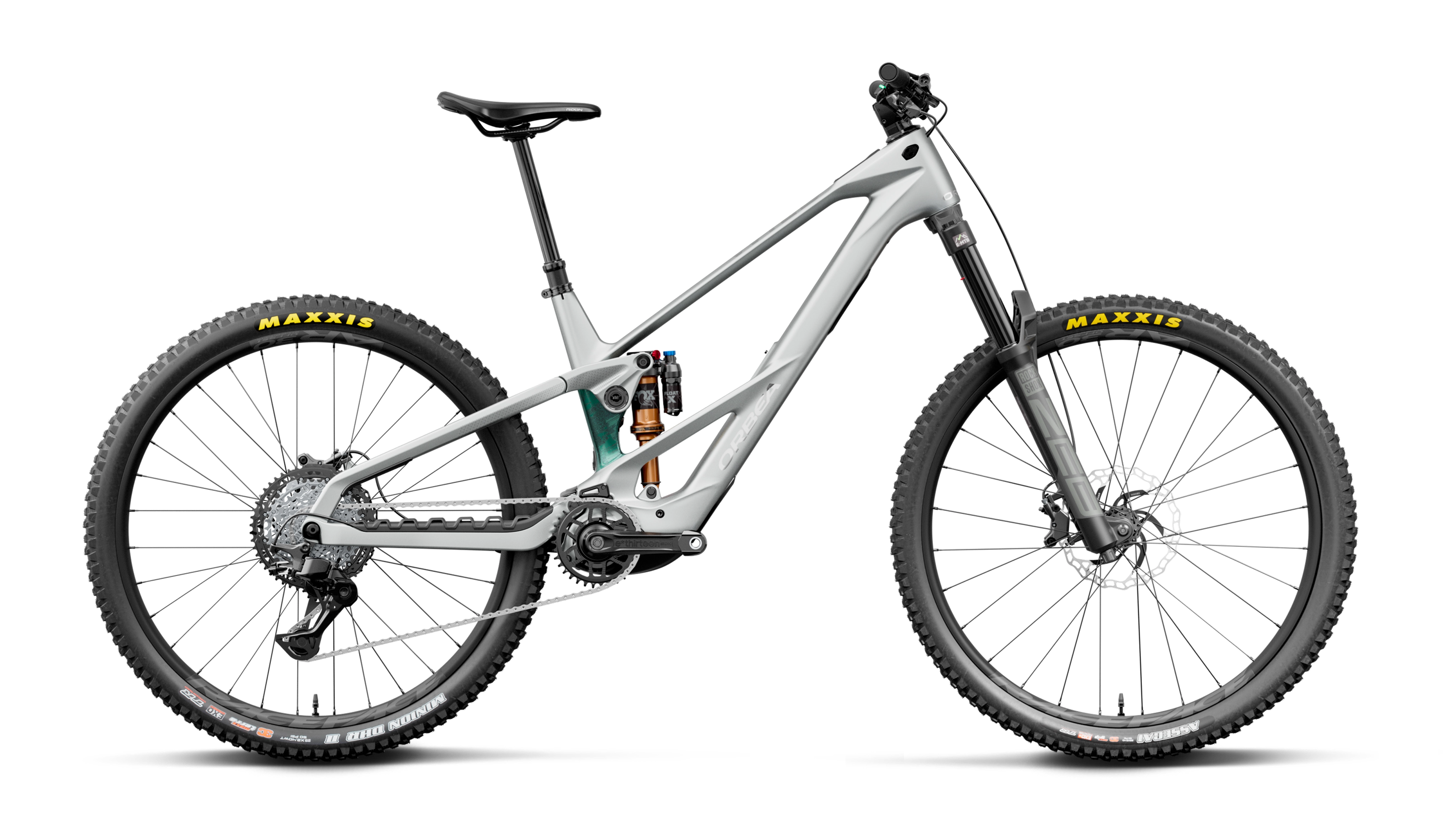Orbea WILD LT M20 Smooth Zilver (Mat) - Escape Groen C. View (Glans)