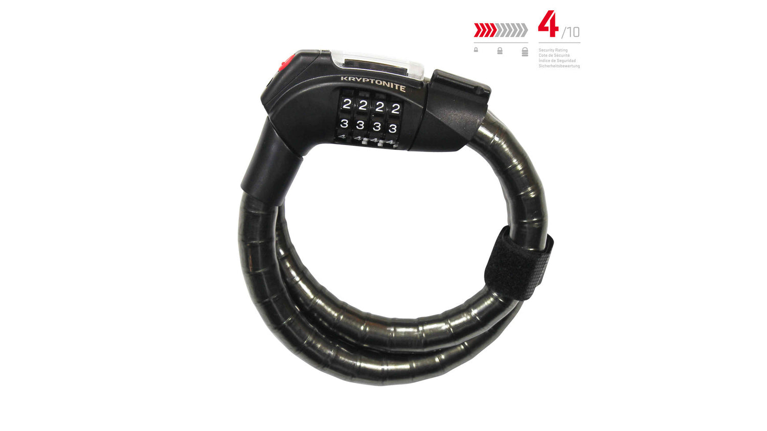 Kryptonite KryptoFlex 2080 Combo Gewapend Kabelslot 80cm