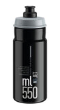 Elite Jet Drinkfles 550ml zwart/grijs logo