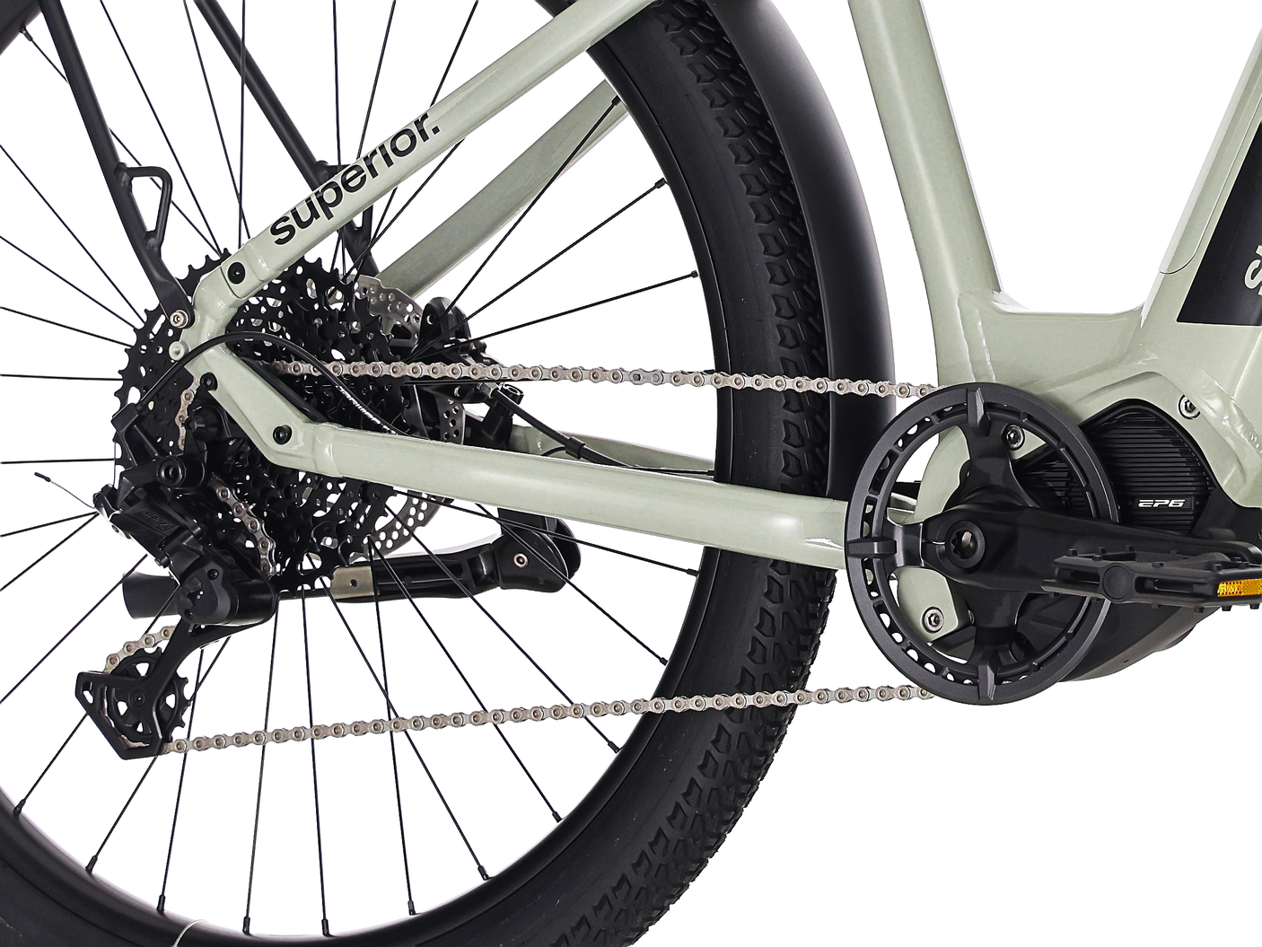 Superior eRX 6.4 LS 504Wh GLANS ZACHT GROEN
