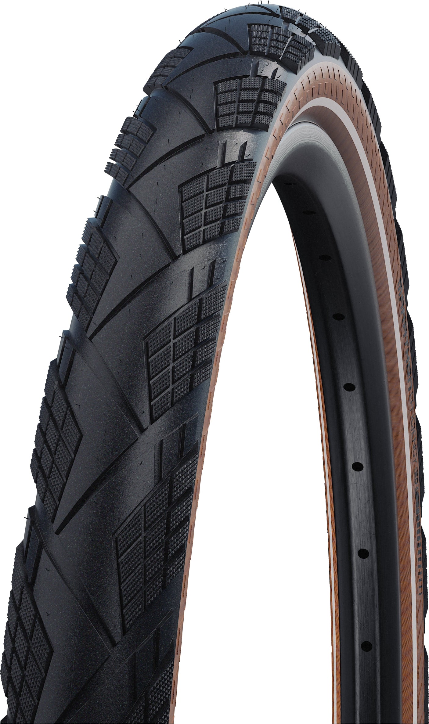 SCHWALBE Marathon Efficiency Evo vouwband 28x2.15" Addix Race V-Guard E-50 TLE Reflex zwart/transparant