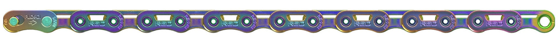 SRAM E1 Flattop ketting met PowerLock rainbow