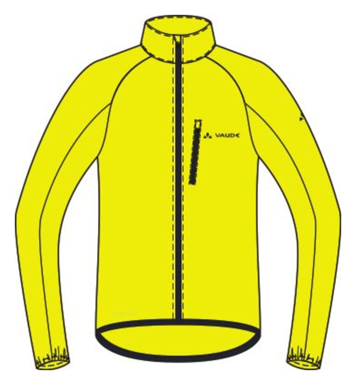 VAUDE Drop Jacket III Heren geel