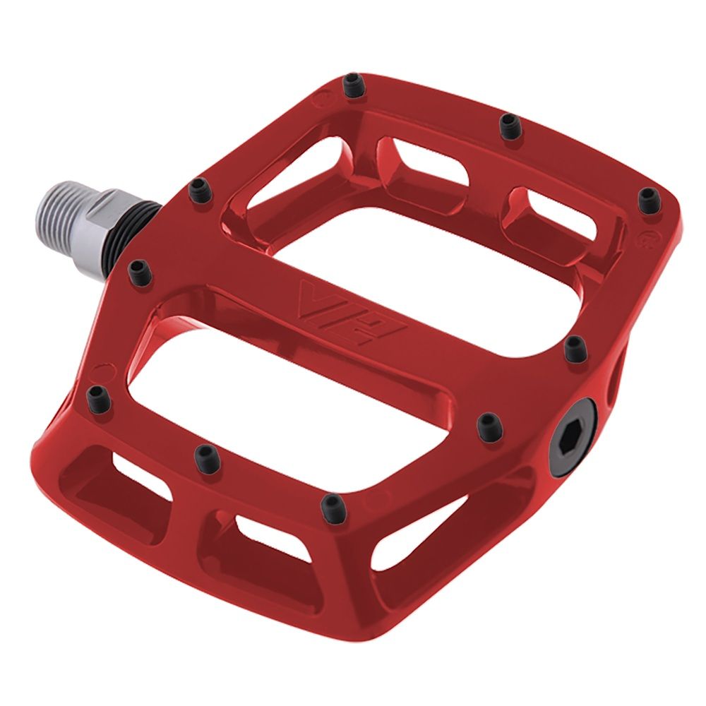 DMR V12 platformpedalen rood