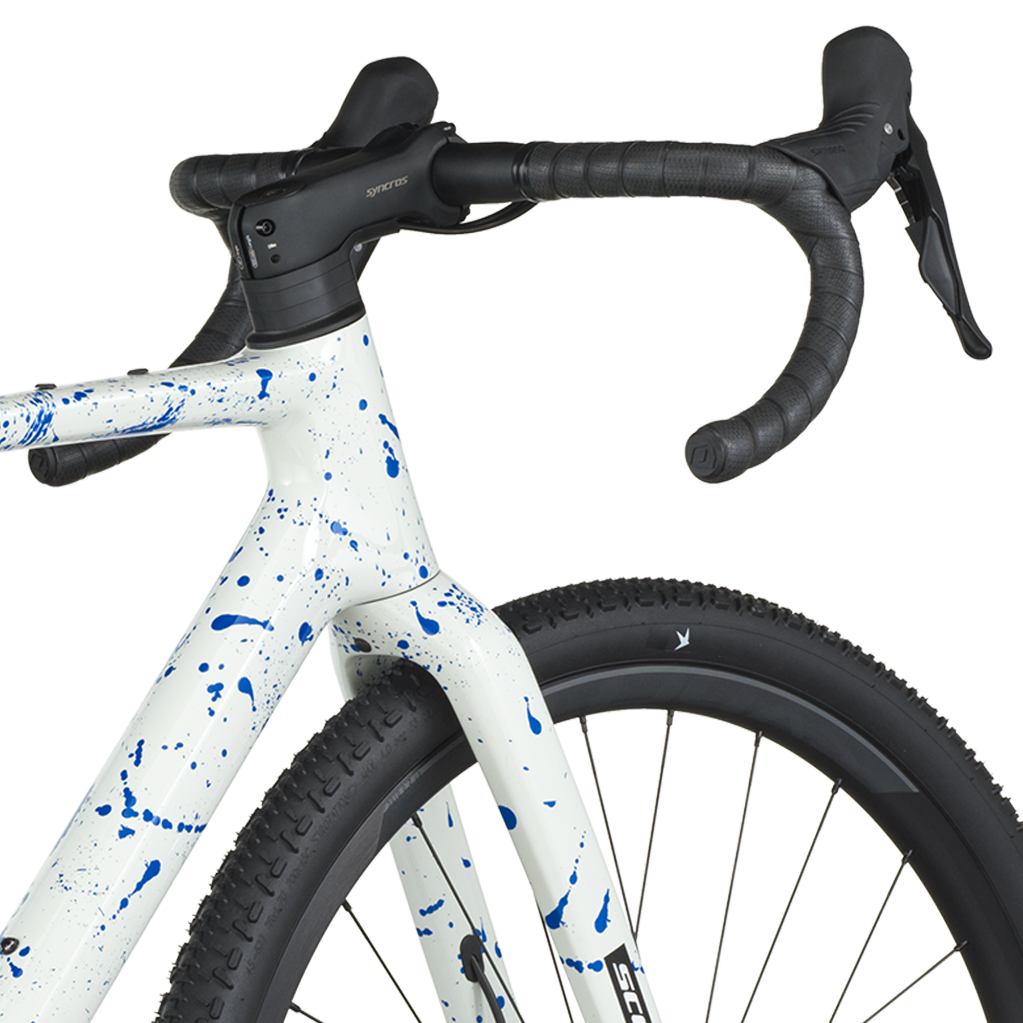 Scott Addict Gravel 30 wit/spat blauw
