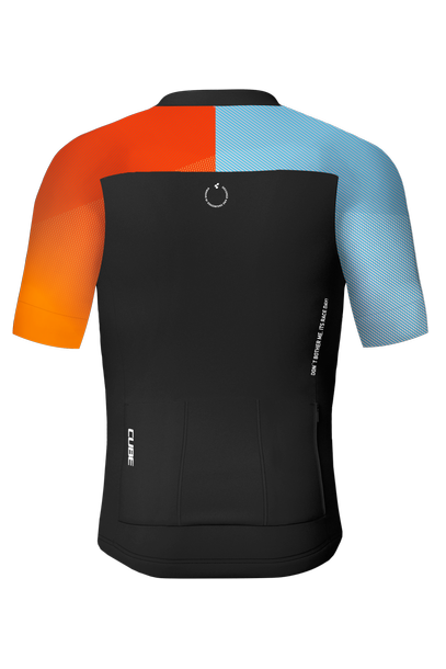 Cube ROAD/XC Teamline korte mouwen zwart