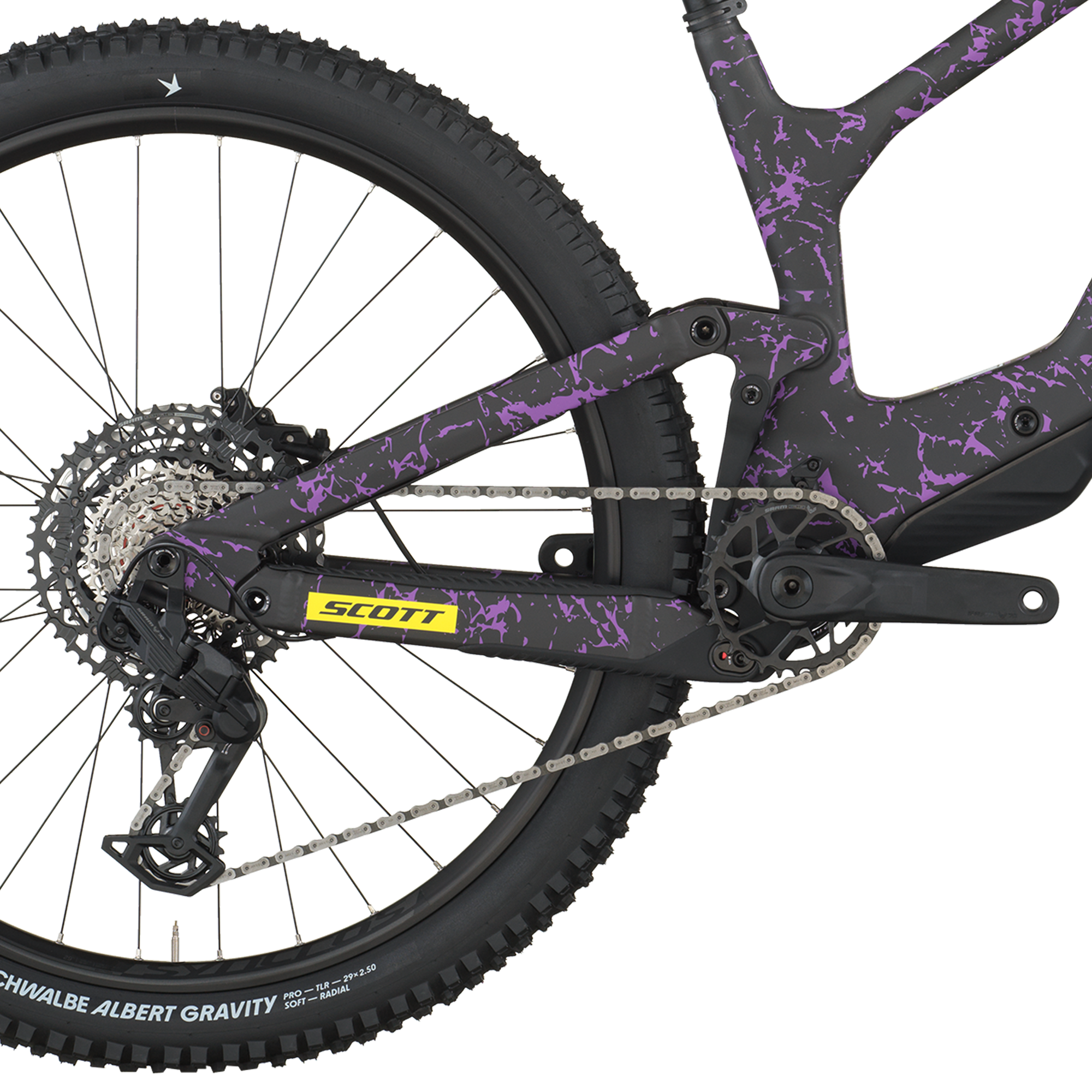 Scott Ransom 920 carbon zwart/crackle paars