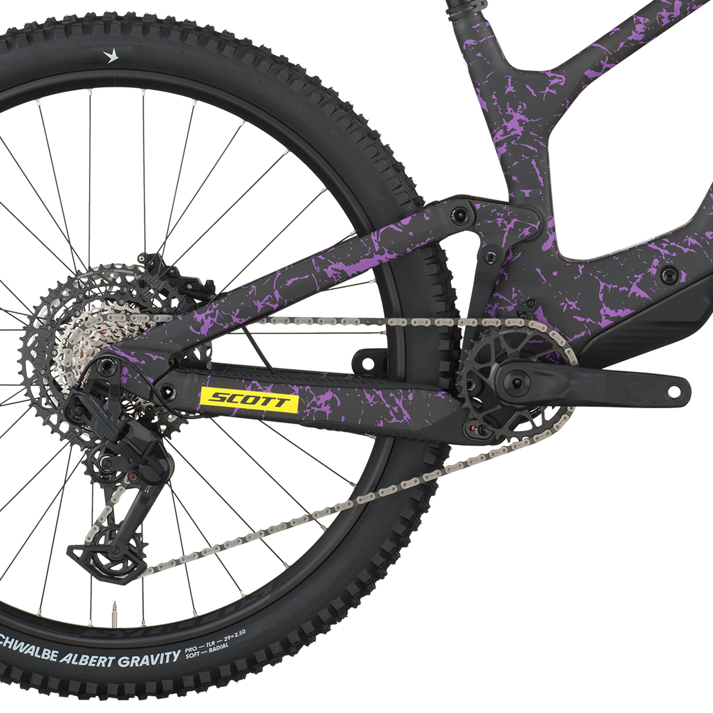 Scott Ransom 920 carbon zwart/crackle paars