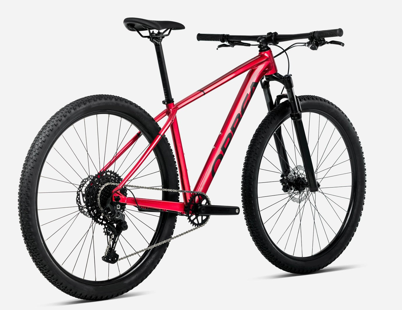 Orbea ONNA 27 50 Burning Red (Gloss) - Zwart (Mat)