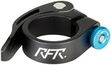 RFR zadelklem met snelsluiting 31,8 mm zwart'n'blauw