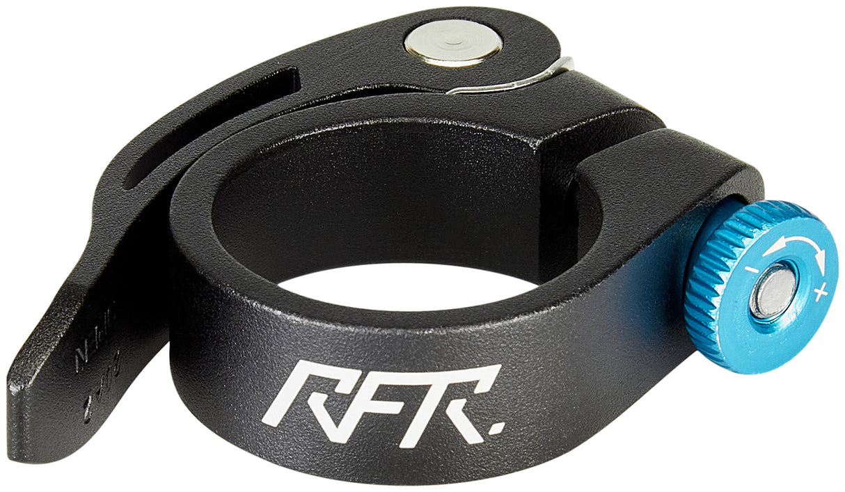 RFR zadelklem met snelsluiting 34,9 mm zwart'n'blauw