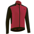 Gonso Bavella lange mouwen jersey met volledige ritssluiting heren rood/zwart